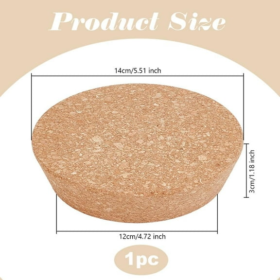 Large Cork Stoppers 4.7~5.5 Inch Cork Bottle Stoppers Tapered Corks Plugs Corks Canning Jar Lids Wood Tapered Plugs Wooden Taper Stopper for Kitchen Wedding Favor Canning