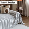 thumbnail image 3 of Jessy Home Sofa Cover Sofa Slipcover Couch Cover Protector Durable Multi-Function Furniture Cover for Dogs Cats Home Decor 71"x 150"Light Gray, 3 of 9