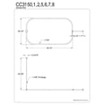 thumbnail image 2 of Kingston Brass CC3152 Shower Ring With Ceiling Support - Polished Brass, 2 of 2