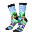 thumbnail image 2 of Lsque Mario Printed Men's Crew Socks, Soft Durable Breathable Moisture-Wicking with Odor Control Cotton socks, 2 of 7