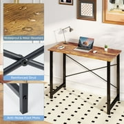 edx 44 inch Computer Desk Modern Writing Desk, Industrial Office Desk, Office Table for Small Spaces,Sturdy Laptop Table for Home Office, Rust