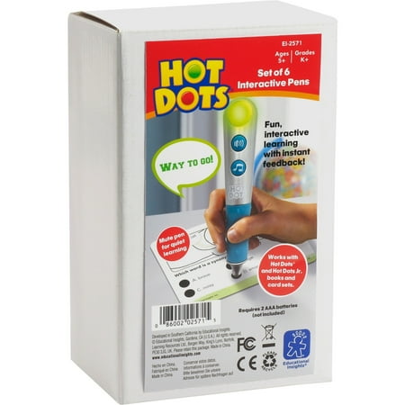 UPC: 0086002025715 | Hot Dots EII2571 Talking Pens Pack 6 / Pack