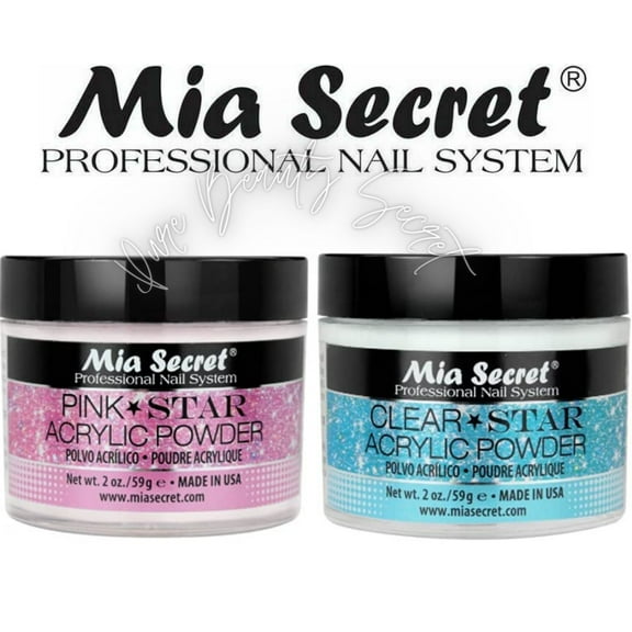 Mia Secret Acrylic STAR (Clear/Pink) 2 oz