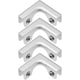 thumbnail image 1 of Juego de 4 abrazaderas de repuesto de acero inoxidable, conector de vidrio en forma de L, parabrisas de vidrio, vitrina, accesorios para acuario, 1 of 5