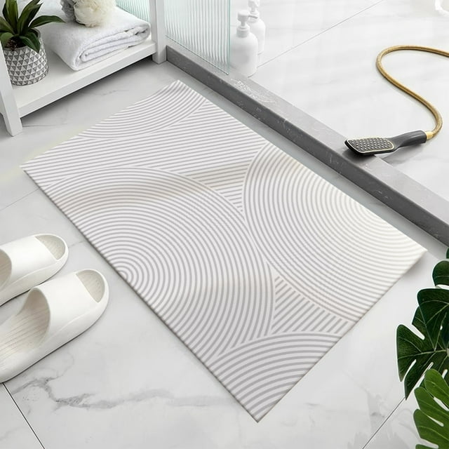 Wzzjkit Bath Mat, Comfortable, Soft, Super Water Absorption Bathroom Rugs, Machine Wash, Non-Slip, Thick, Easier to Dry, for Bathroom Front Door Bathroom Mats