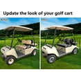 thumbnail image 5 of 10L0L Golf Cart Front Rear Seat Cover Set Fit Club Car DS E-Z-GO RXV TXT Cart Part Accessories, Gray and Black, S + XS size, 5 of 7