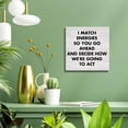thumbnail image 4 of Humor Office Funny Work Canvas Prints Wall Art Decor Desk Sign I Match Energies So You Go Ahead Poster Painting Framed Artwork 8 x 8 Inch Home Office Shelf Wall Decoration, 4 of 5