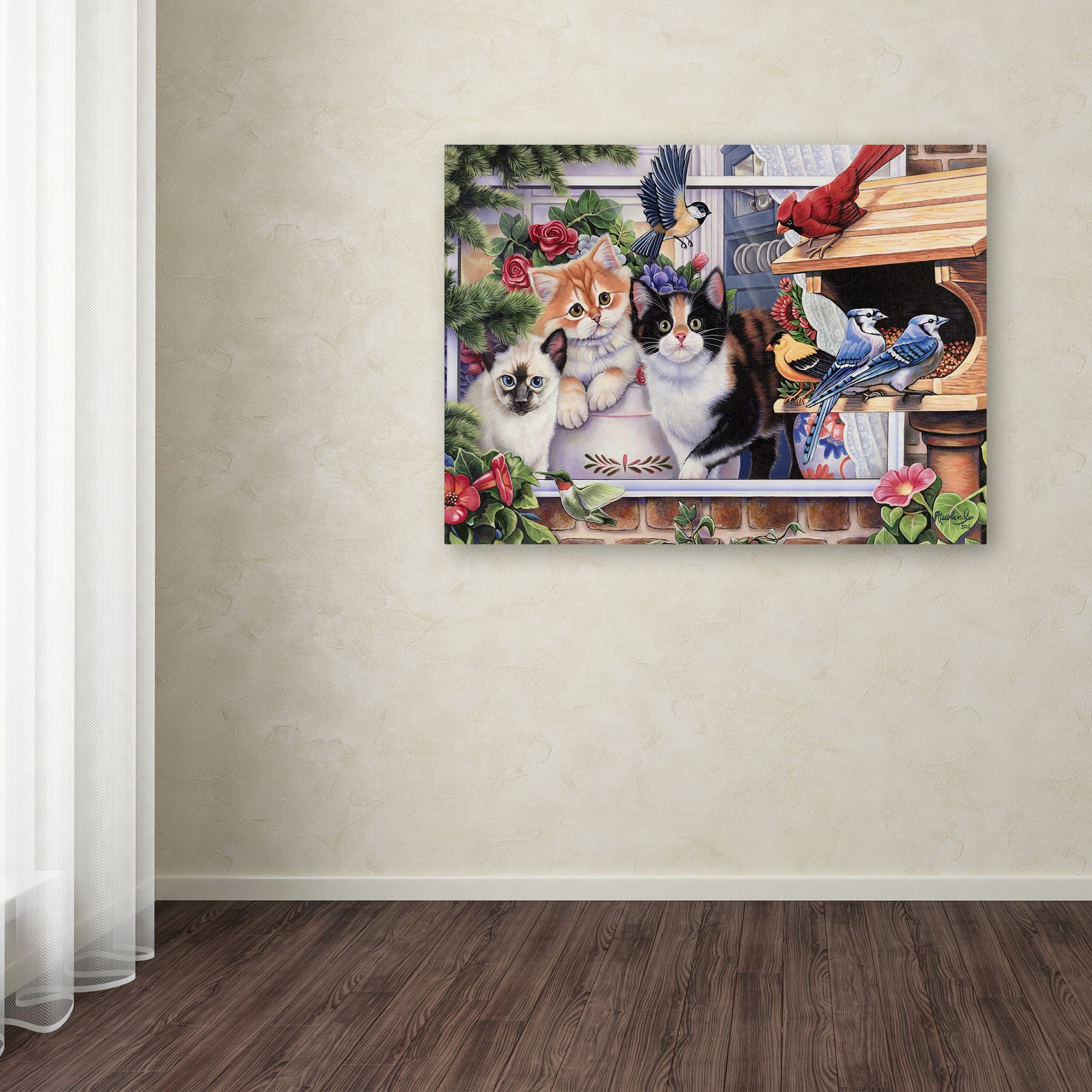 Trademark Fine Art 'Springtime Wonders' Canvas Art by Jenny Newland