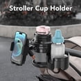 thumbnail image 4 of BOKYAN 360° Dual Cup & Phone Stroller Holder – Foldable, Anti‑Slip, ABS, Fits Bikes & Scooters – 3‑L Bottle Capacity, 4 of 10