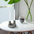 thumbnail image 3 of Renwil Smithson Modern Terrazzo Marble Candle Holder in Gray & White, 3 of 4