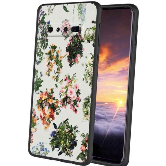 Floral-250 Phone Case, Degined for Samsung Galaxy S10+ Plus Case Men Women, Flexible Silicone Shockproof Case for Samsung Galaxy S10+ Plus