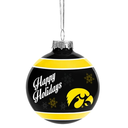 Iowa Hawkeyes Official NCAA Holiday Christmas Ornament Glass Ball By Iowa Hawkeyes Official NCAA Holiday Christmas Ornament Glass Ball by Forever Collectibles 466864 - Walmart.com - Iowa Hawkeyes Official NCAA Holiday Christmas Ornament Glass Ball By