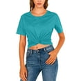 thumbnail image 5 of Vmvidoty Workout Crop Tops Oversized Tshirts for Women Cotton Short Sleeve Tees Yoga Shirts 2026 Sky Blue XXL, 5 of 8