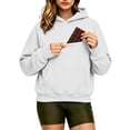 thumbnail image 7 of MDUKONU Oversized Hoodie With Dog Pouch Fleece Sharpa Pet Hoodies Large Pocket Hooded Sweatshirt For Puppy Dogs Holder Size: XXXXL White, 7 of 7