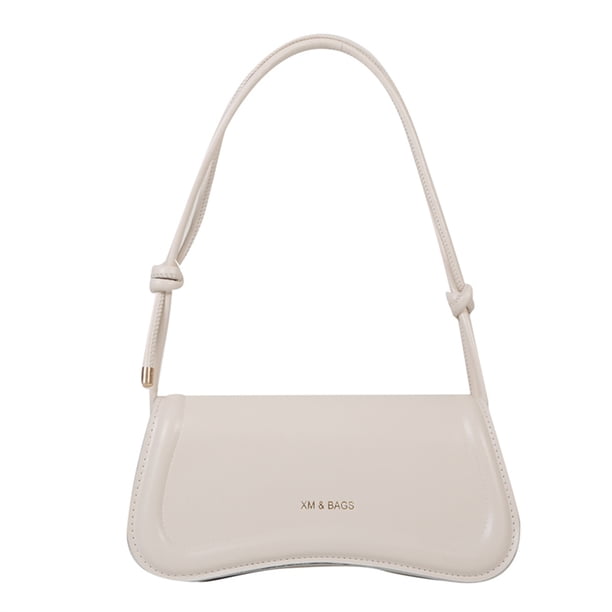 Bolso bandolera de moda para mujer, bolso sencillo para axilas para regalo de cumpleaños (blanco) Likrtyny Para Estrenar