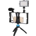 thumbnail image 4 of PULUZ Mobile Phone Photography Live Broadcast Cage Kit with Fill Light Microphone Tripod, 4 of 8