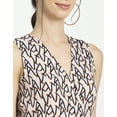 thumbnail image 5 of Moomaya Womens Printed Wrap Mini Dress, Sleeveless V-Neck Short Dress, 5 of 8
