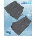 thumbnail image 4 of Little Donkey Andy Women's Hiking Cargo Shorts Quick Dry Athletic Swim Board Beach Shorts Lightweight Running Casual Shorts（Grey XS）, 4 of 7