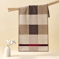 thumbnail image 1 of Toalla de baño grande de algodón (34 x 73 cm), toalla deportiva gruesa y alargada, plegable y portátil, de algodón, ideal para gimnasios y hogares, ideal para deportistas., 1 of 7