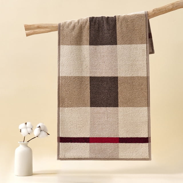 Toalla de baño grande de algodón (34 x 73 cm), toalla deportiva gruesa y alargada, plegable y portátil, de algodón, ideal para gimnasios y hogares, ideal para deportistas.