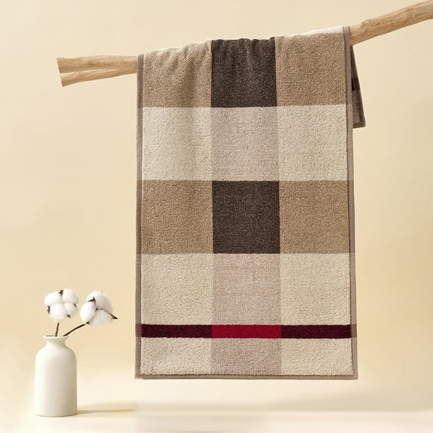 Toalla de baño de algodón de 34 x 73 cm, grande, deportiva, alargada y gruesa, para hombre y mujer.