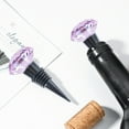 thumbnail image 3 of Opolski Crystal Metal Silicone Leakproof Reusable Wine Stopper Bottle Sealer Cork Plug, 3 of 7