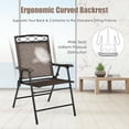 thumbnail image 2 of Topcobe Set of 4 Patio Folding Chairs, Outdoor Deck Furniture, 2 of 10
