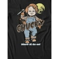 thumbnail image 3 of Chucky Child’s Play Friends Till The End Short Sleeve T-Shirt For Men (Black, S-XXL), 3 of 4