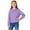 A Purple, variant on HAOTAGS Cropped Sweatshirts for Girls(3-15), Casual Long Sleeve Sport Pullover Tops Gray 5 Years