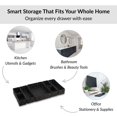 thumbnail image 7 of 7-Piece Braided Polyester Drawer Divider Set - Black, 7 of 7