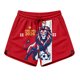 thumbnail image 2 of Women's Football Graphic T-Shirt, Women's Casual Loose Fit Printed Shorts with Pockets - Elastic Waist Drawstring Summer Shorts for Soccer Tournament 2026 Wine Size: M, 2 of 5