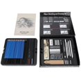 thumbnail image 1 of Juego de 50 Uds de lápices y dibujos profesionales para artistas, herramientas de arte con barra de carbón para bocetos, 1 of 3