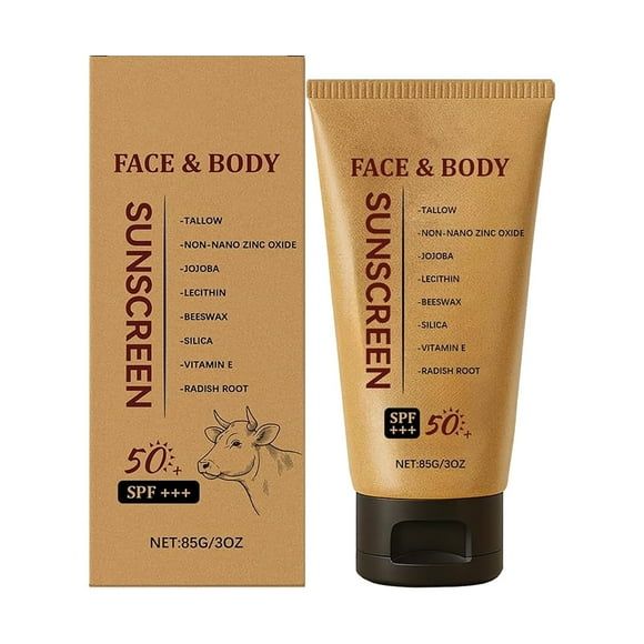 Sunscreen Tallow 50 Beef Tallow For Skin And Safest Natural Tallow Non Greasy Natural Unscented Formula For Skin Summer