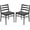Black#2, variant on Wooden Dining Chairs, Dining Chairs Set of 2, Woven Rope Seat with Sturdy Metal Frame, Mid Century Modern Dining Room Chairs for Kitchen, Living Room, Restaurant, Black Dining Chairs