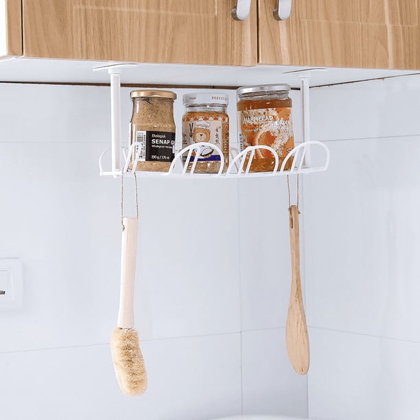 Estante colgante de mesa con base en capas, estante de almacenamiento con tablero de conexión, enchufe de cable de alimentación, estante de almacenamiento en fila, estante divisor de cajón