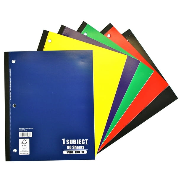 1Subject Notebook, Wide Ruled