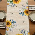 thumbnail image 5 of Table Runners 72 Inches Long Dress Scarves, Yellow Sunflowers Farmhouse Kitchen/Dining Table Runner, Coffee Tablerunners, Daisy Bees Elegant Farmhouse Floral 14x72 Inch, 5 of 9