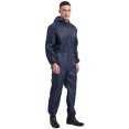 thumbnail image 3 of iiniim Men Long Sleeve Hooded Dustproof Mechanic Uniform Workshop Auto Workwear Work Jumpsuit Coverall A Navy Blue 3XL/185, 3 of 7