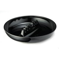 Restaurant Style Large Round Melamine Cigarette Cigar Ashtray - Tabletop Black