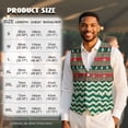 thumbnail image 7 of Yuyamidu Christmas Mens Vest Formal Waistcoat with Pocket Xmas Tree V-Neck Suit Vests for Wedding Prom Party Casual Tuxedo Wear Size L, 7 of 7