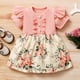 thumbnail image 2 of Vestido Para Niñas, Ropa Para Niñas Pequeñas, Manga Corta, Volantes, Estampado Floral, Vestido De Princesa Rosa Odeerbi  LM103-1128, 2 of 8