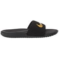 thumbnail image 2 of Nike Kawa 819352-003 Youth Kids Black & Metallic Gold Slides Shoes Size 1Y TV442, 2 of 5