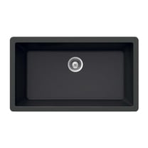 Houzer G-100-MIDNITE 23.62" x 20.87" x 8.66" Midnite Granite Topmount Single Bowl Kitchen Sink