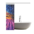 thumbnail image 3 of WOPOP Original Oil Painting on Canvas Shower Curtain, Sunset Over Lavender Field Polyester Fabric Shower Curtain Bathroom Sets 60x72 Inches, 3 of 3