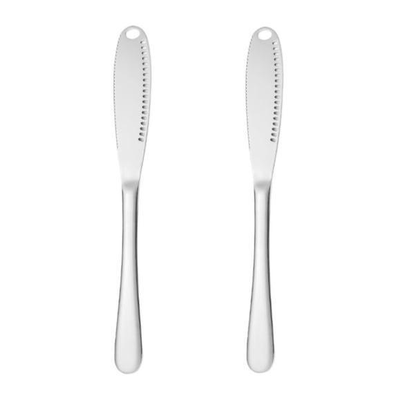 2pcs Simple preading Stainless Steel Butter Spreader, Butter Knife - 3 in 1 Kitchen Gadgets