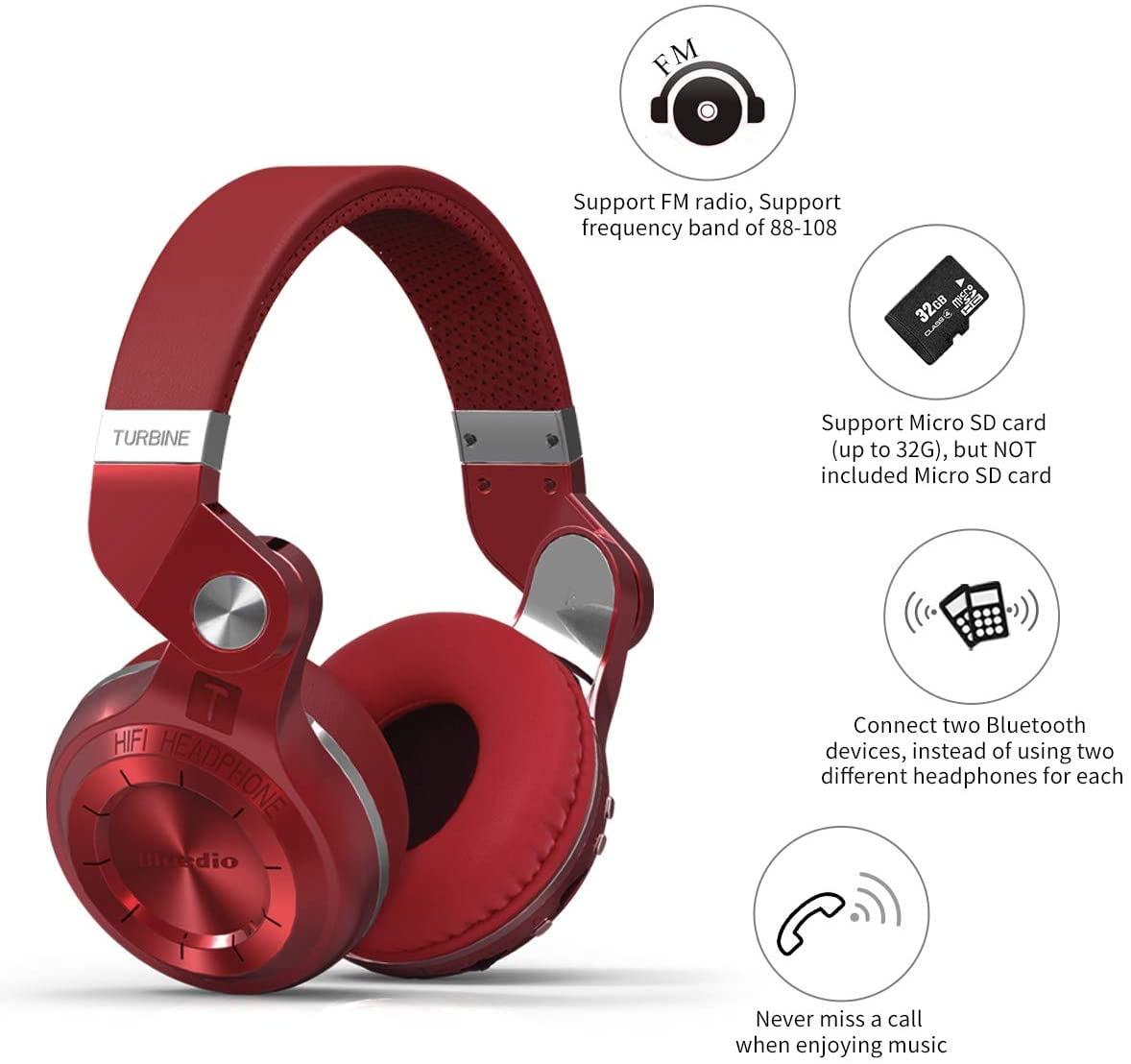 bluetooth headphones with micro sd slot