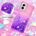 thumbnail image 5 of Compatible with Motorola Moto G Play 2024 Case Girls Women Liquid Glitter Heavy Duty Shockproof Back Cover Soft TPU Bumper Silicone Slim Protective Cover for Moto G Play 4G 2024 Gradient Pink, 5 of 7