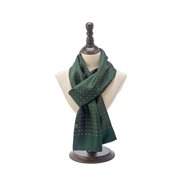 Geometric Pattern Long Silk Scarf