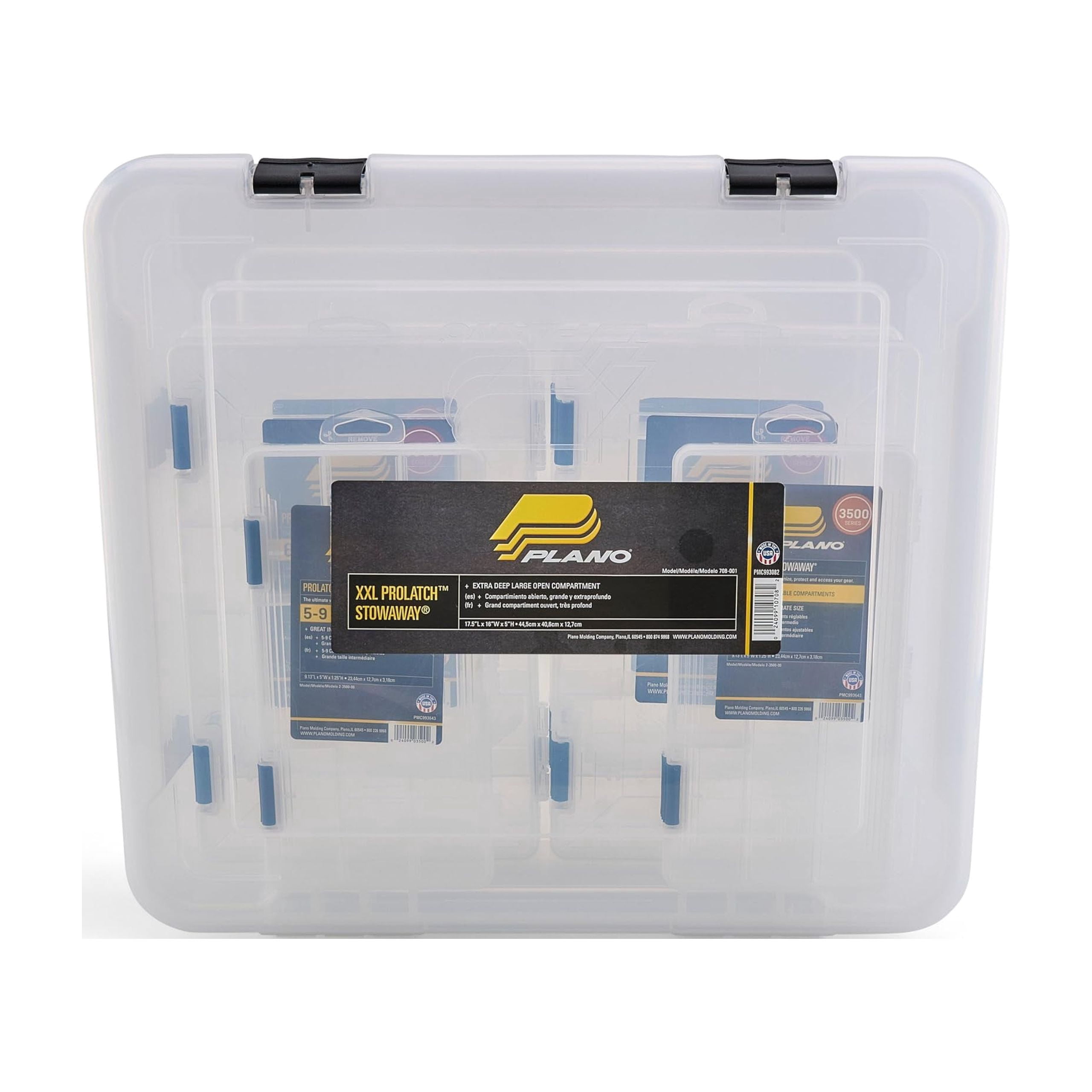Plano ProLatch® StowAway® 7 Piece Utility Box Bundle, Clear