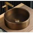 thumbnail image 5 of Eden Bath EB_SS003BZ Round 15.75-in Stainless  Vessel Sink + Rim Bronze + Drain, 5 of 6